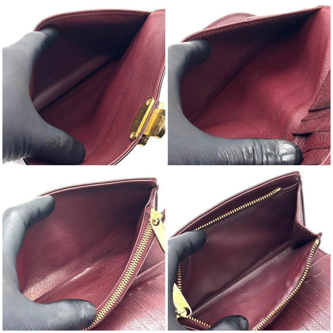 こ*ん様 ルイヴィトン　マヒナ ポルトフォイユ・アメリア 長財布 パンチング レ