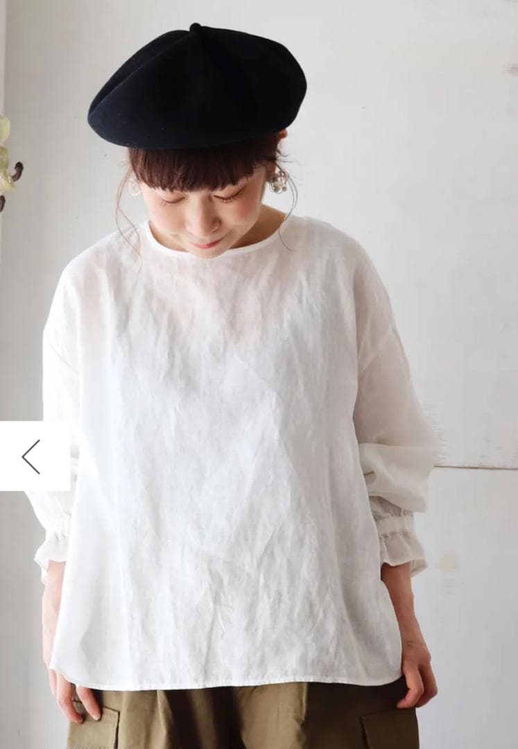 美品 mature ha. トップギャザービッグウールベレー帽