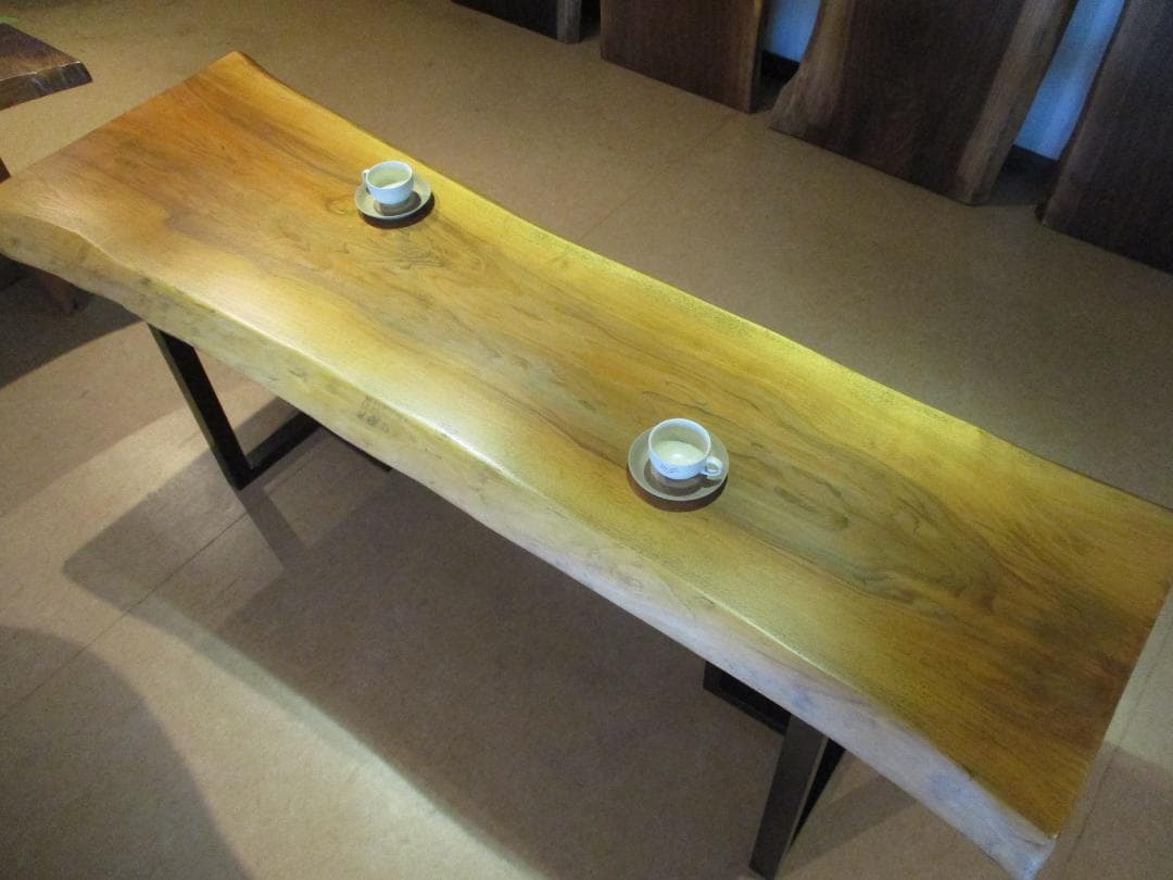 J-0019■　ウォールナット　テーブル　ローテーブル　ダイニング　座卓　一枚板