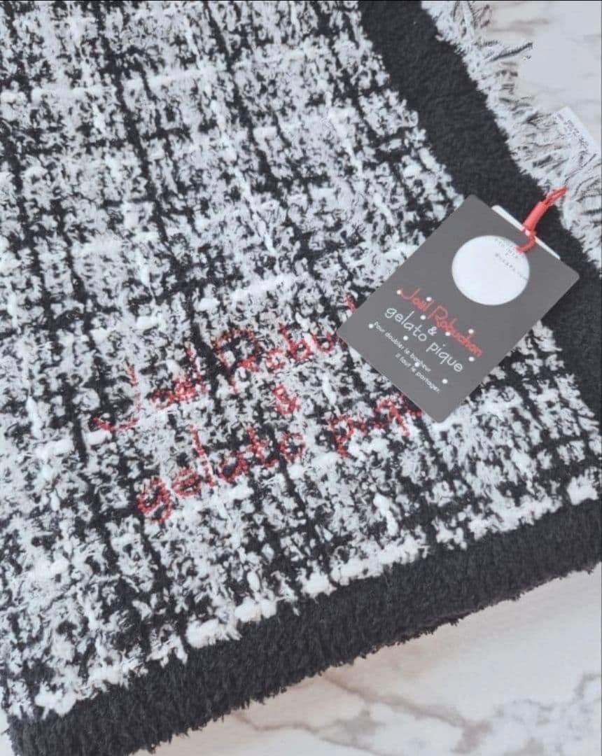 ジェラートピケ【JOEL ROBUCHON】ツイードモコブランケット