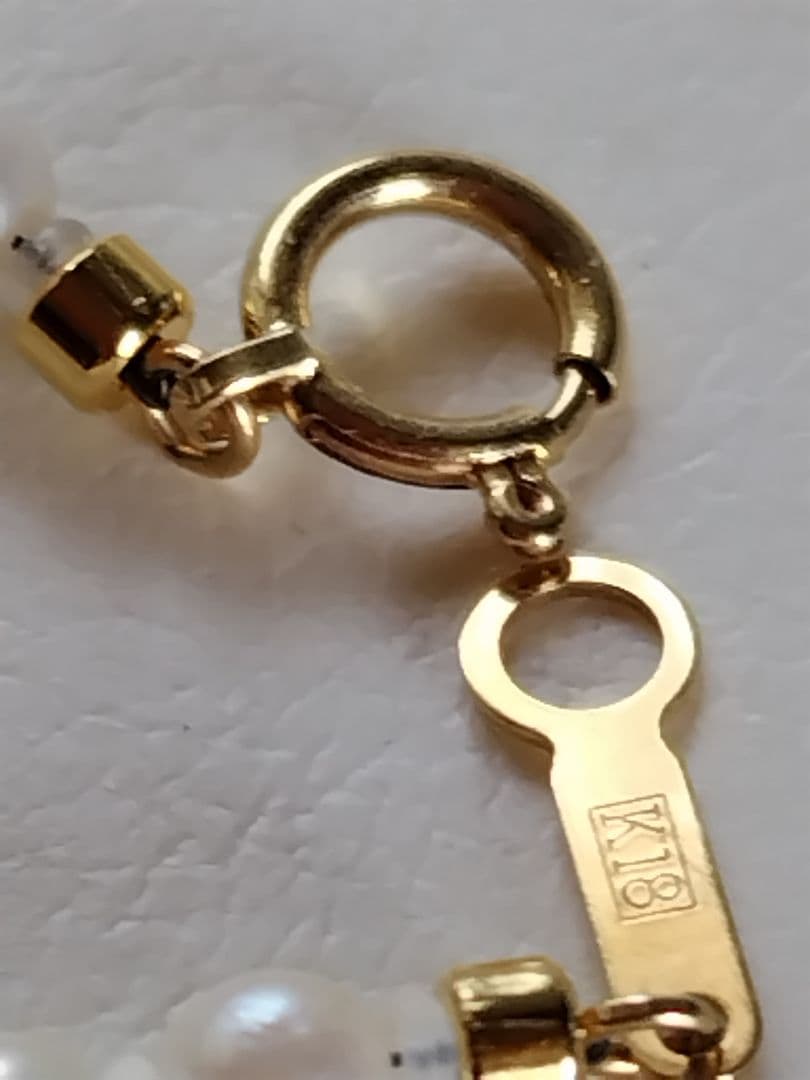 K18 各サイズの、アコヤ真珠と、あこや砂芥子パールの、オメガ風ネックレス