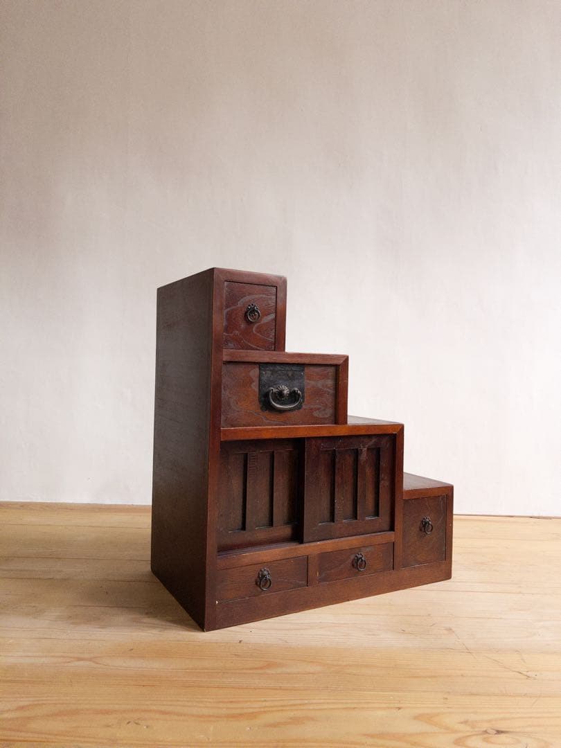 棚　階段　和風　古道具　古家具　和家具　ビンテージ　アンティーク　レトロ