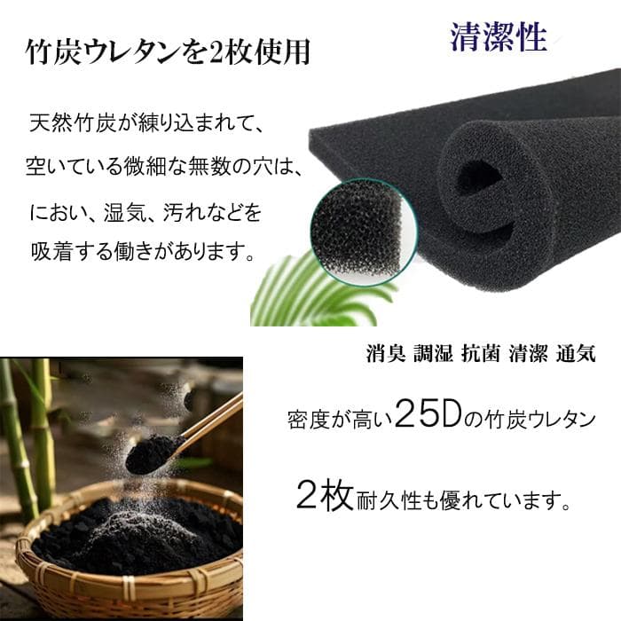 セミダブルマットレス 硬め固め 通気性 21㎝ 竹炭 コイル 腰痛 体圧 耐久