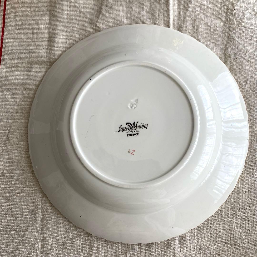 Sarreguemines　ルイ15世　深皿プレート　フランスアンティーク【C】