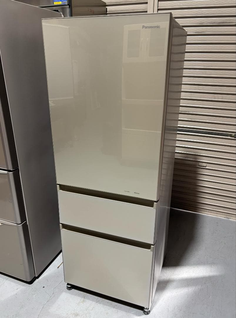 Panasonic 3ドア冷蔵庫 NR-C32FGM-Nフロントガラス315L