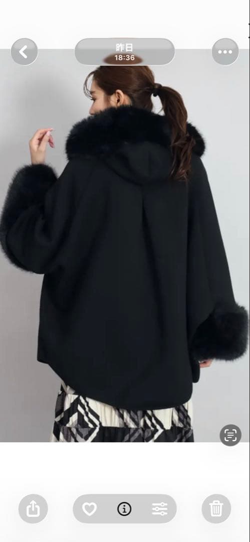 スコットクラブ、ヤマダヤ、FENNEL ファー付きポンチョ・ケープコート