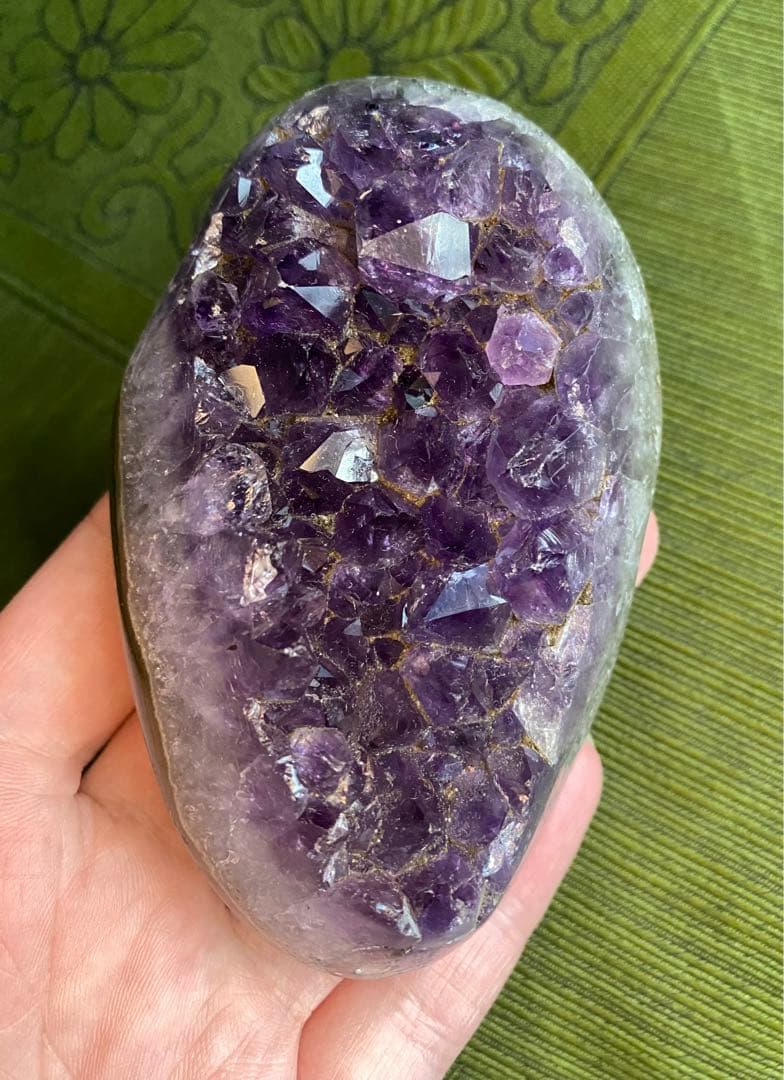 アメジスト クラスター 紫水晶 原石　瑪瑙母岩　高品質　紫水晶カッサ　248g