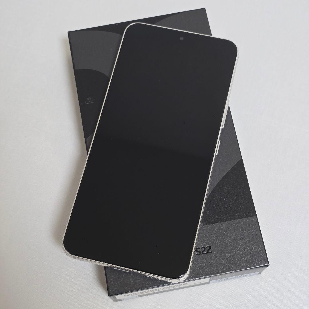 新品同様 Galaxy S22 SIMフリー 判定○ ファントムホワイト