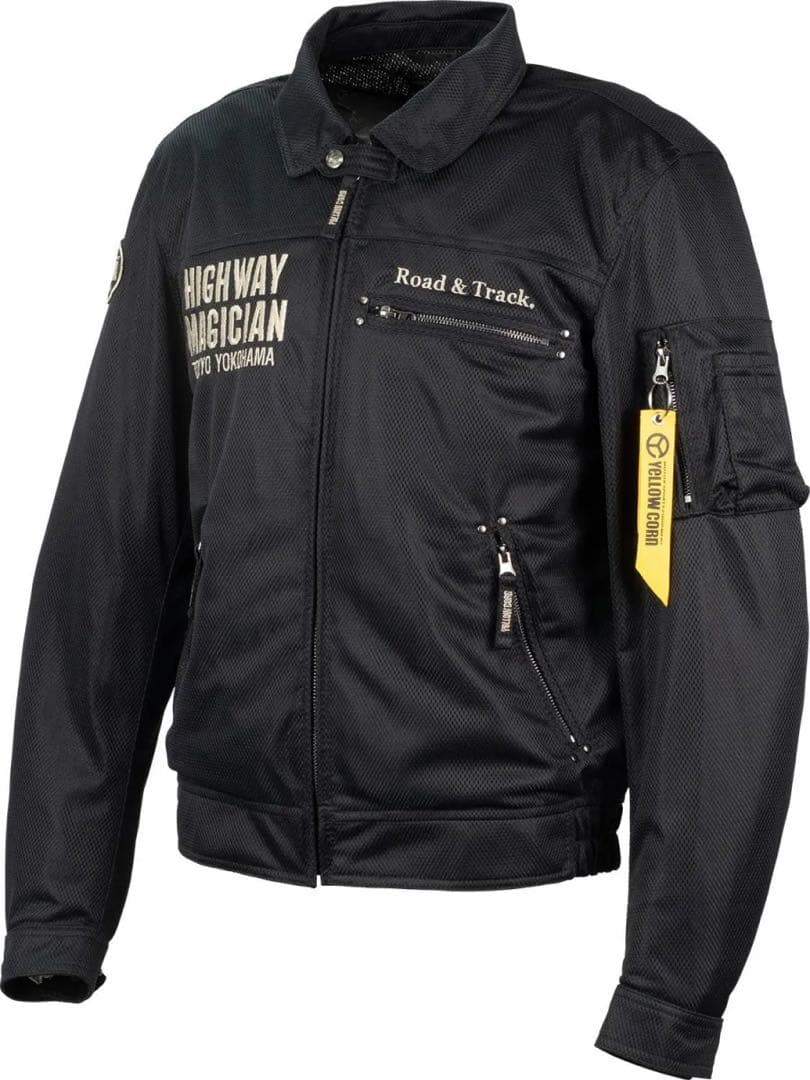 イエローコーンメッシュジャケット ブラック/３LDWサイズ YB-5100BKL