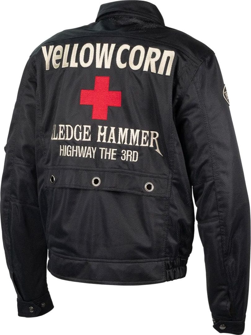 イエローコーンメッシュジャケット ブラック/３LDWサイズ YB-5100BKL