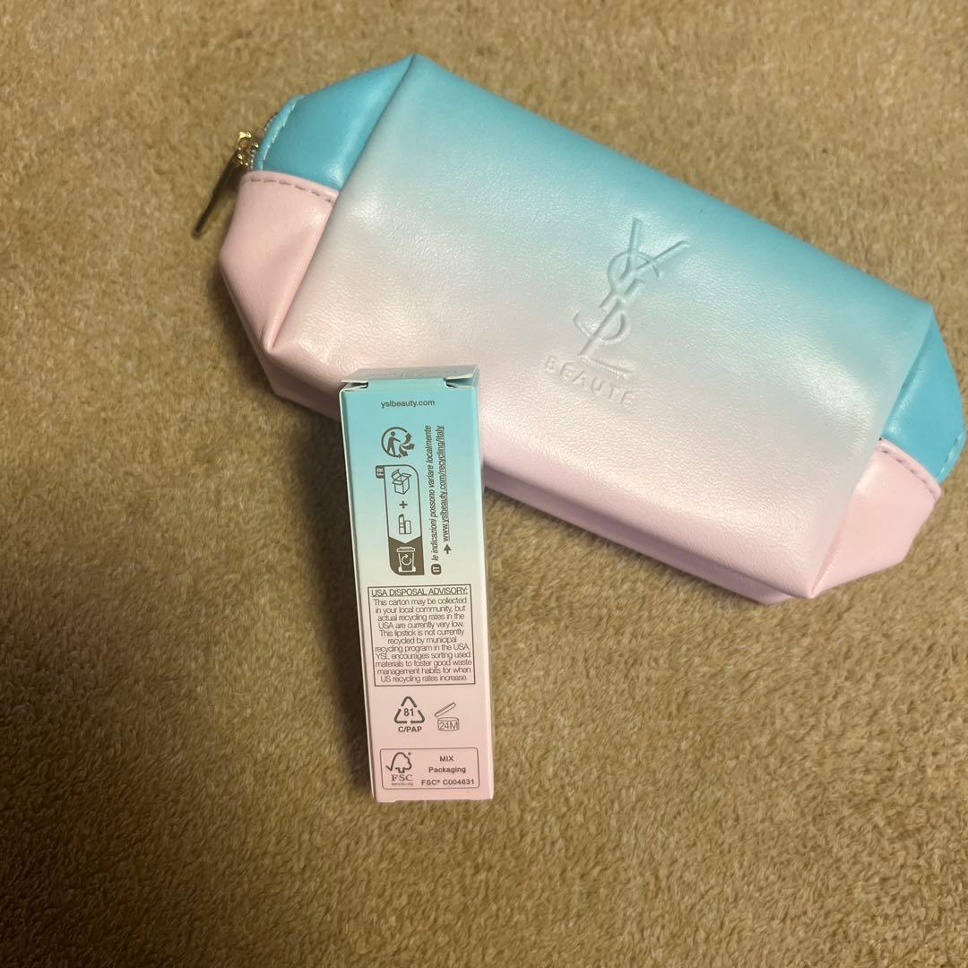 【新品】YSL イヴサンローランボーテ ラブシャイン リップ 44 ポーチ