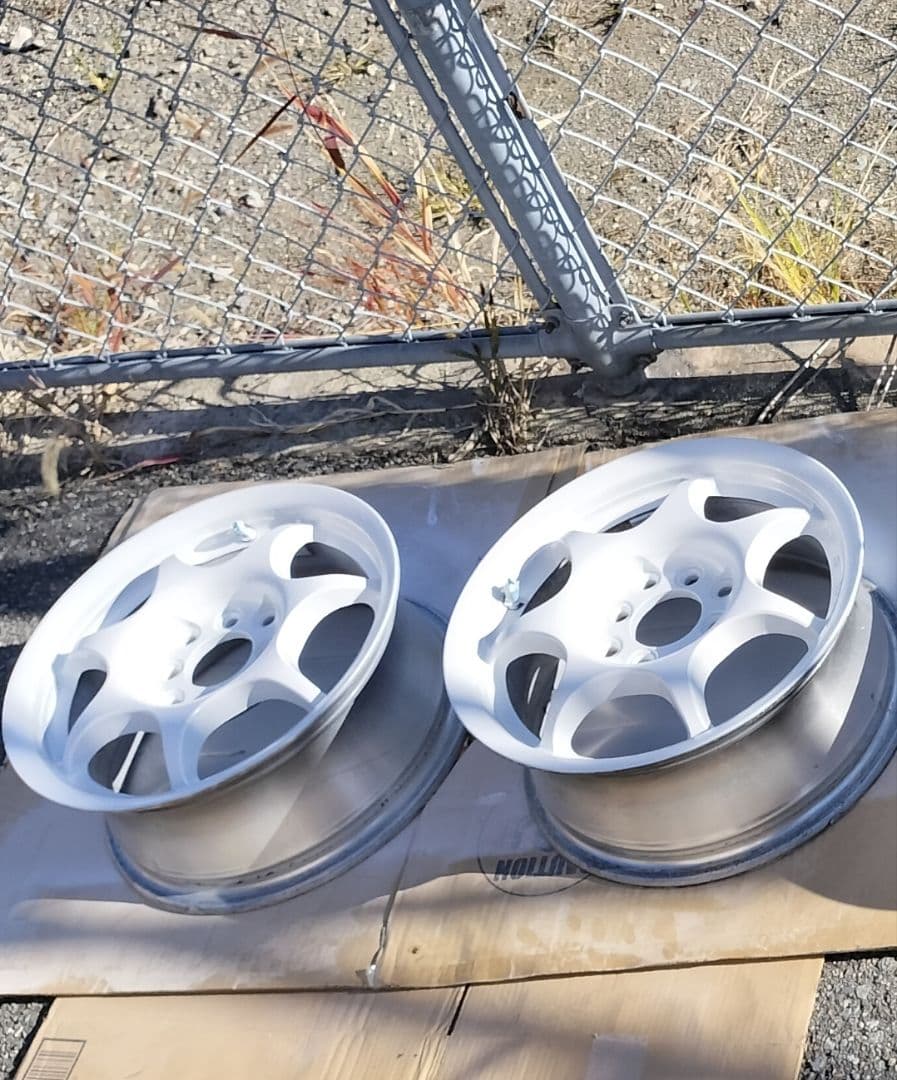 14インチ ホワイト キッズレーシングホイール