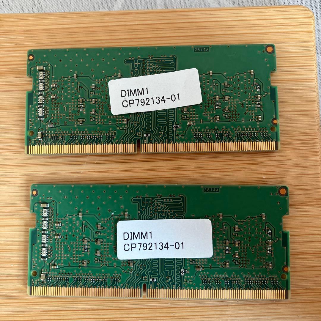 Micron 8GB DDR4 メモリ 3200AA 2枚セット　計16GB
