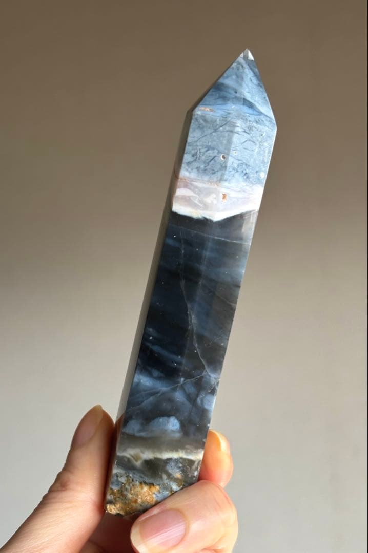 あ〜きゃん♬様　レアカラー　高品質　ブルーペトリファイドウッド　大きめタワー