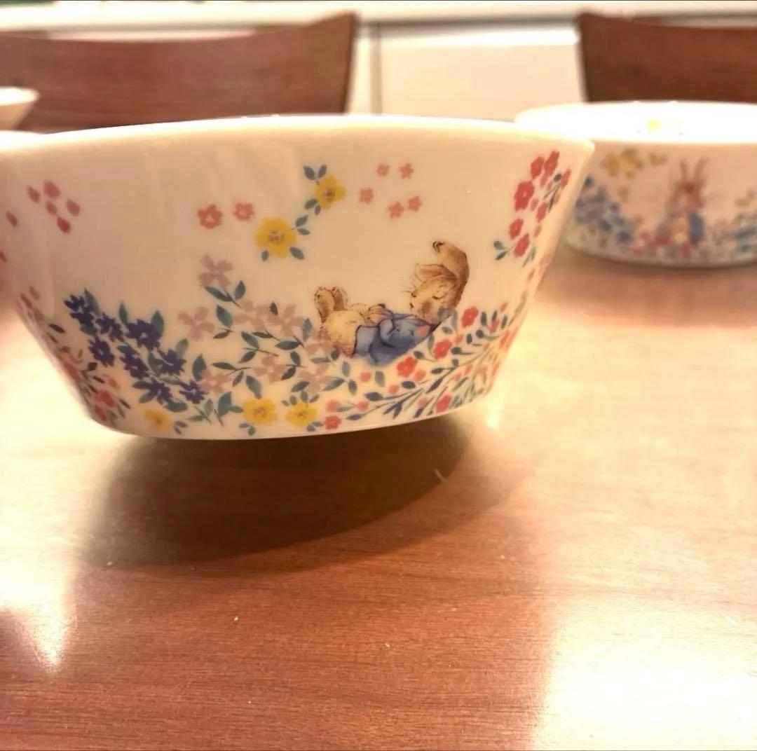 新品　未使用　ピーターラビット　陶器製　カレーパスタ皿　サラダボウル　コップ