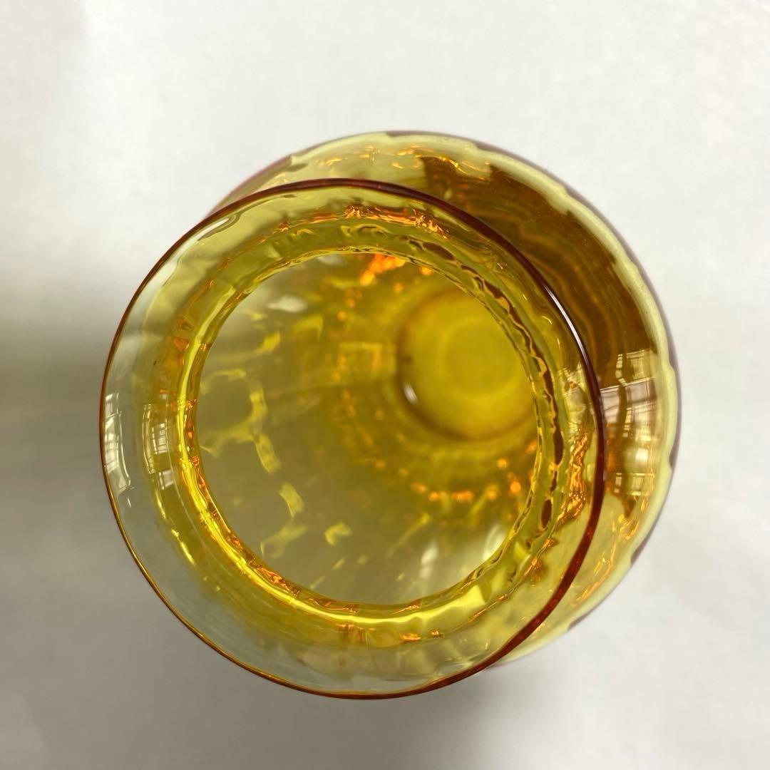 バカラ ナイアデス 一輪ざし 花瓶 アンバーイエロー 未使用品 ビンテージ 希少