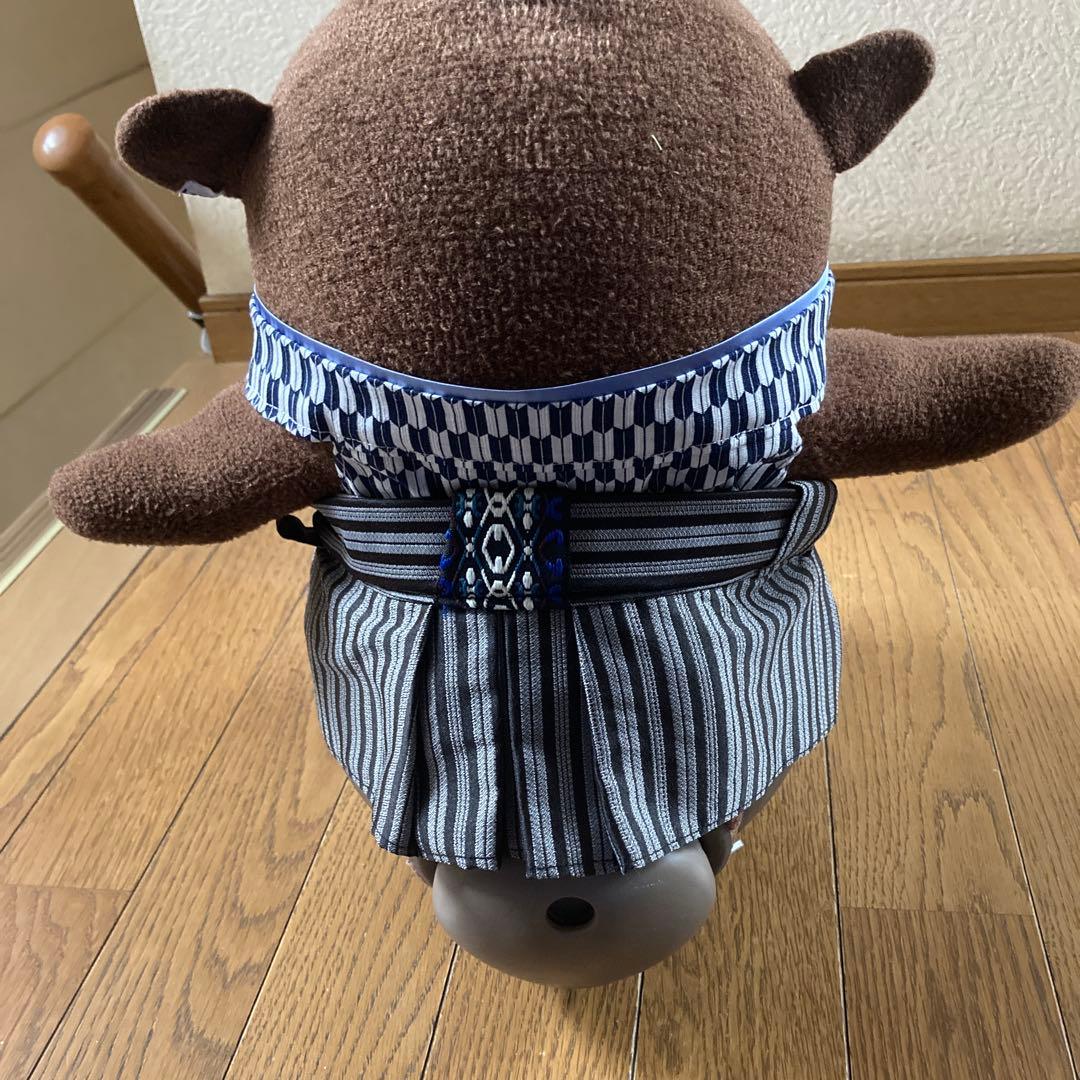 ラボット　服　lovot シルバー龍　羽織　袴　 インナー紺色　矢絣