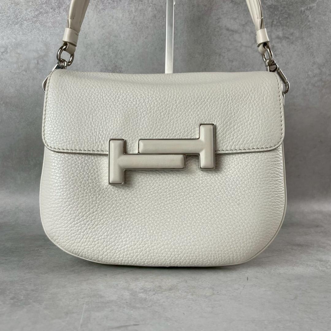 未使用級✨ TOD’S トッズ ダブルT 2way クロスボディバッグ ホワイト
