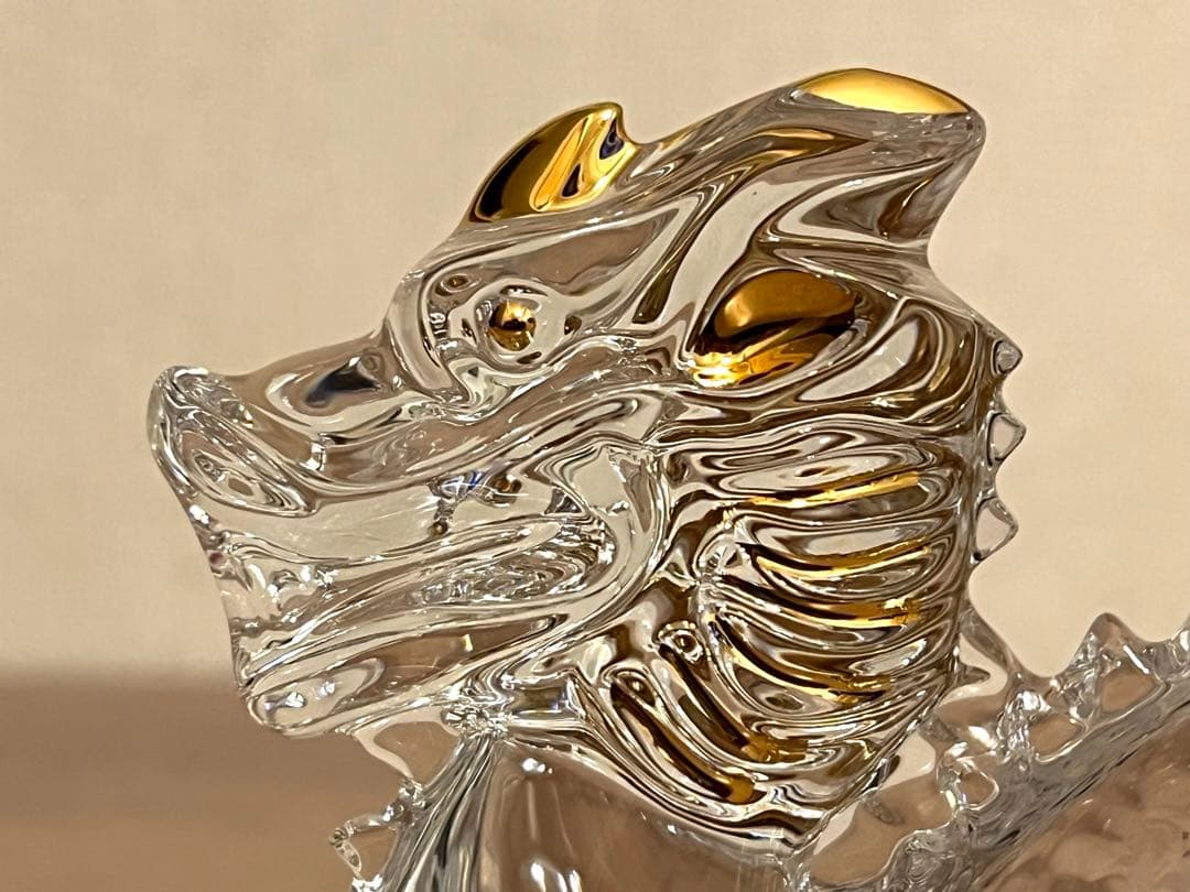 Baccarat バカラ　干支 ドラゴン　ゴールド　金彩　龍　未使用美品