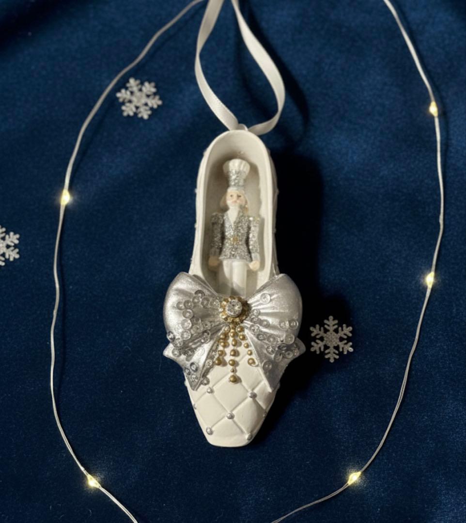 【★超レア】35%OFF★シンデレラ風 バレエシューズ オーナメント