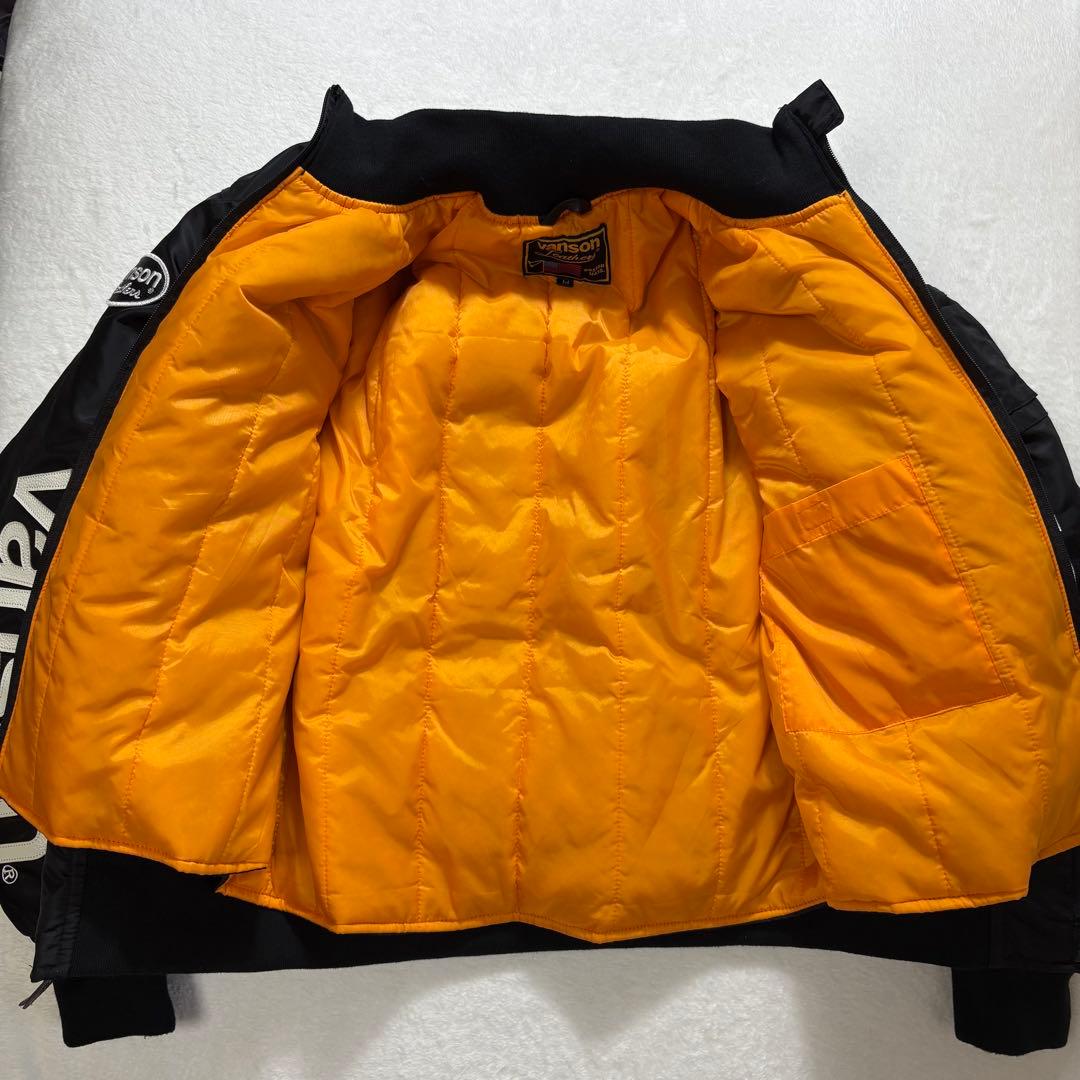 【美品・3way】VANSON　MA-1　ライダースジャケット　ブラック M