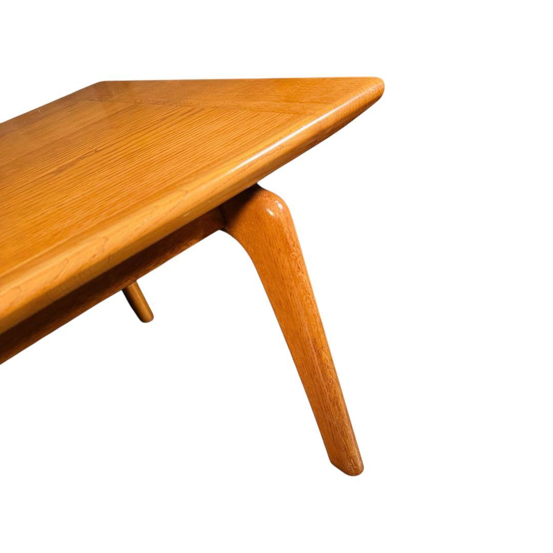 HR776 【希少デザイン】オールドカリモク　ビンテージ　ローテーブル