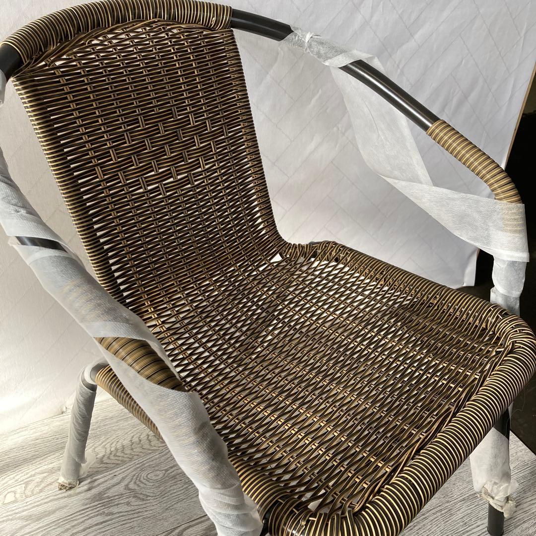 ガーデンチェア 4脚組 52cm×奥59cm×高74cm 座面の高さ41cm