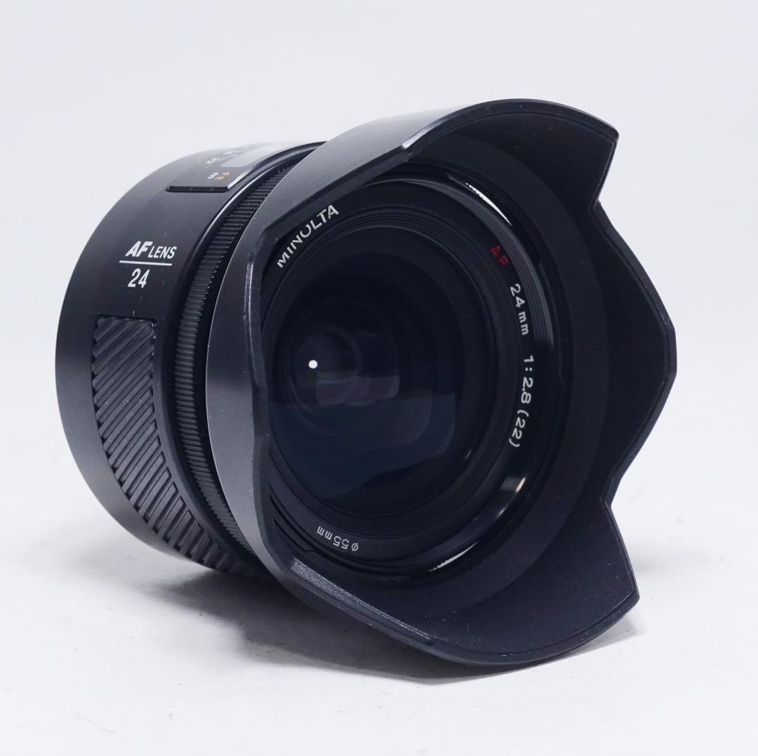 極美品 Minolta AF 24mm f2.8 広角 単焦点レンズ