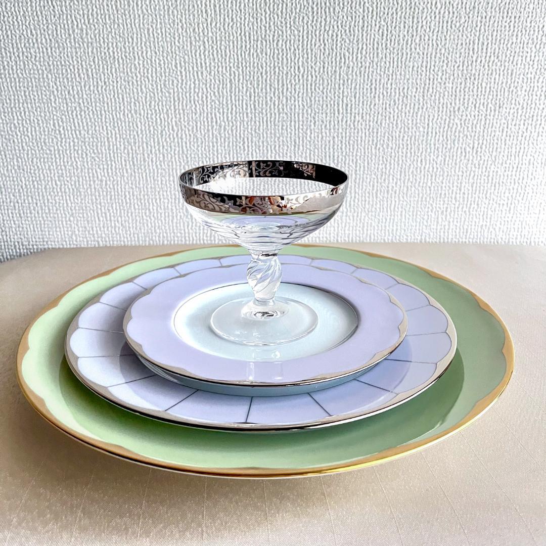 ★新品未使用　超美品★ フランス製HAVILAND デザートプレート　４枚