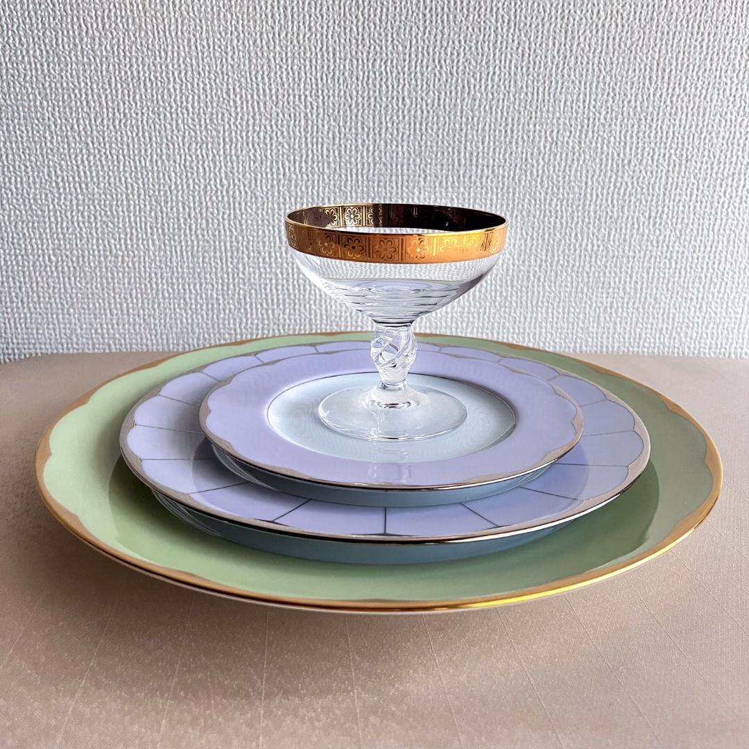 ★新品未使用　超美品★ フランス製HAVILAND デザートプレート　４枚