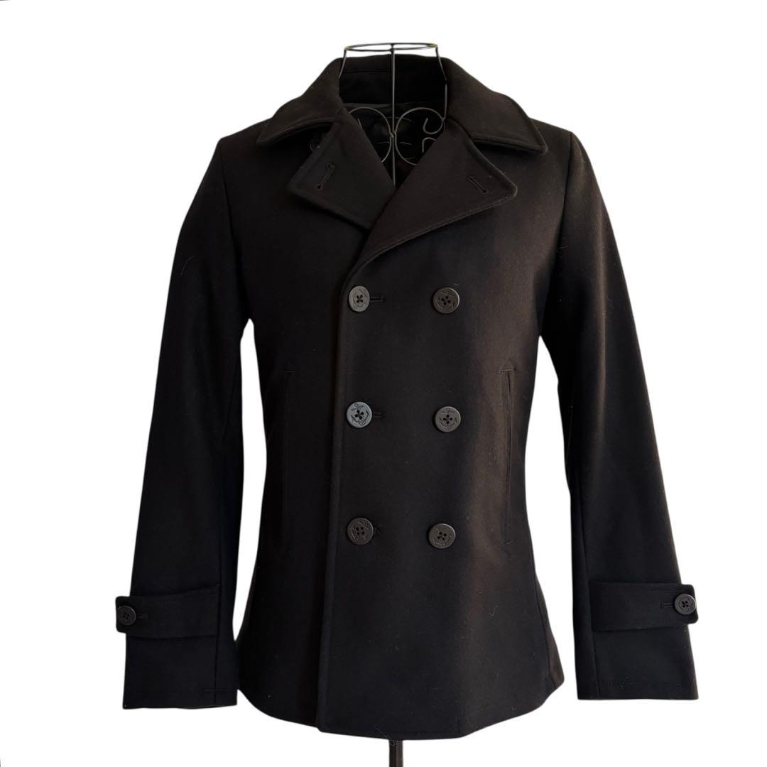 ナポレオンジャケット Pコート ウール 黒 Mサイズ モード お兄系 y2k