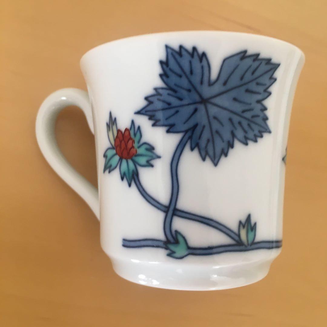 有田焼　今右衛門　錦苺絵デミタス6客