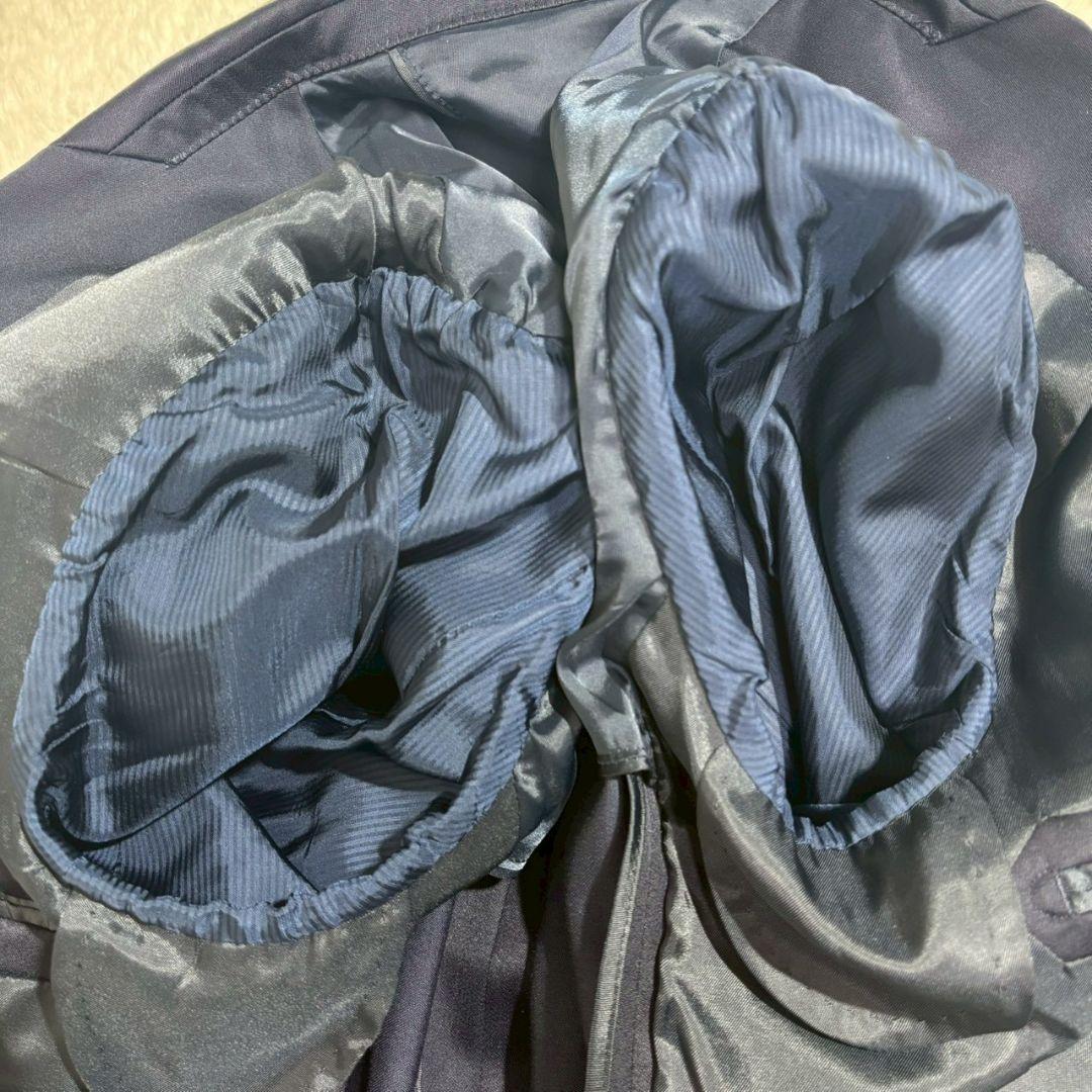 スーツセレクト　シルク混　ジャケット　ベスト　パンツ　スリーピース　光沢