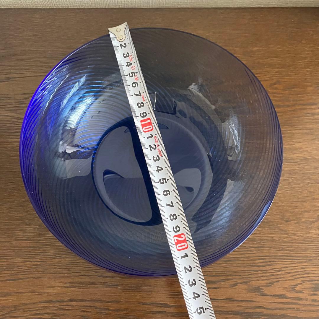 Nasonmoretti べネチアングラス　ブルー　ガラス　ボウル