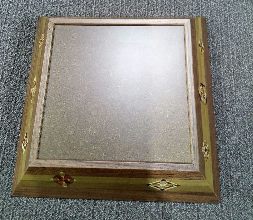 箱根寄木細工　伝統工芸品　浜松屋　盛器　角盛器　市松　菓子鉢