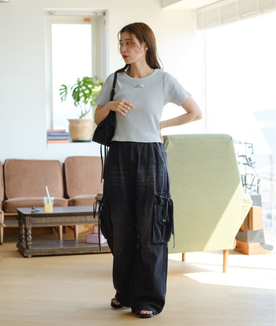 Kastane カーゴデニムパンツ