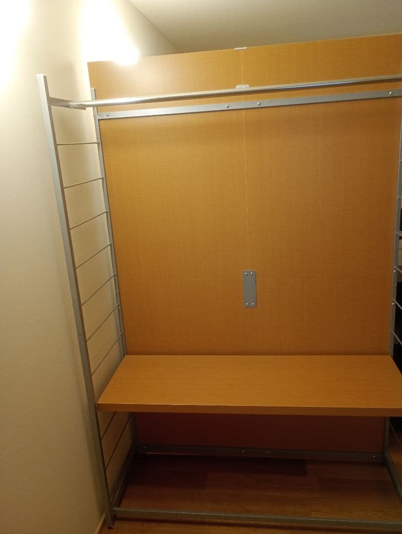 ディノス　間仕切り収納　パネル収納ハンガーラック　パーテーション　間仕切り家具