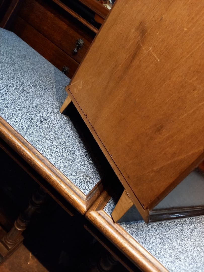 1960's　美品　チーク　突板　カッパーハンドル　レコード　キャビネット