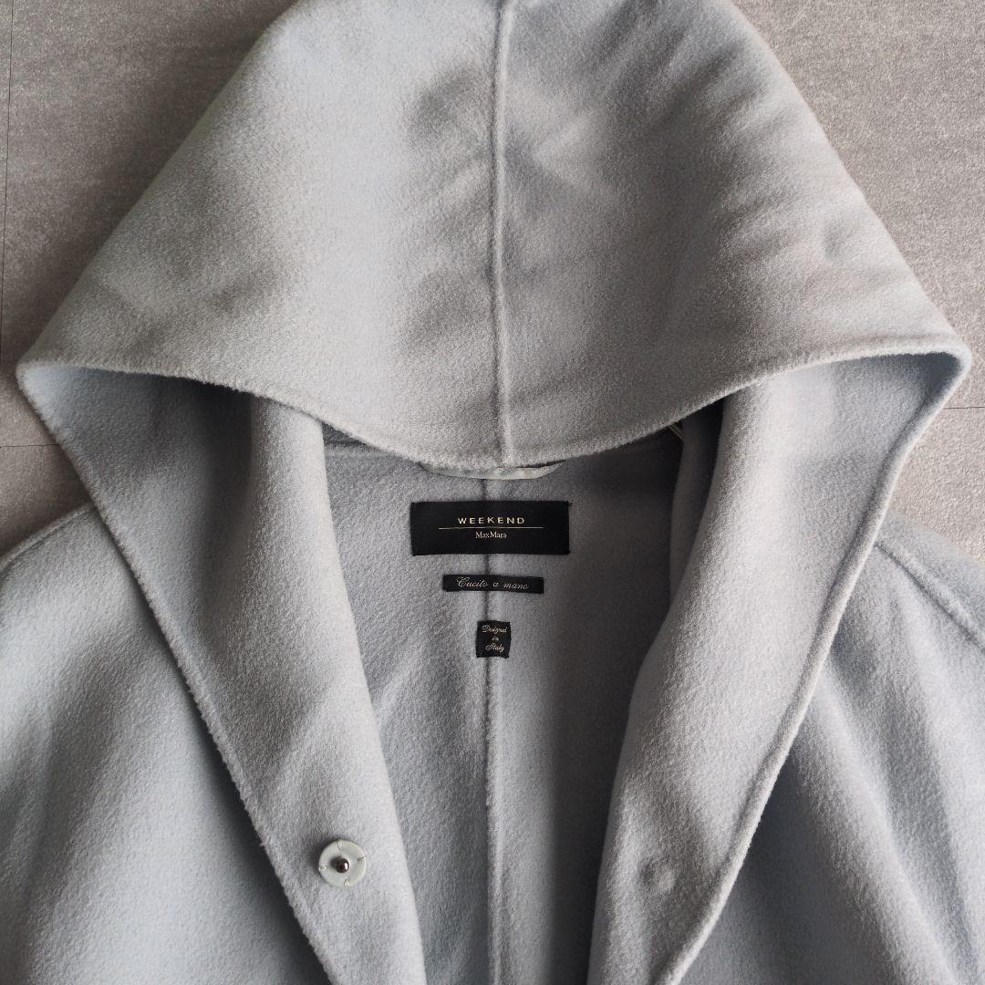 マックスマーラ　ウィークエンド　フーデッド　コート　クチートアマーノ　ウール