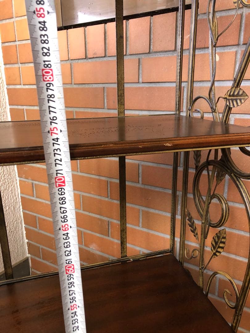 アイアンラック　アイアンスタンド　飾り棚　ディスプレイラック　アンティーク調