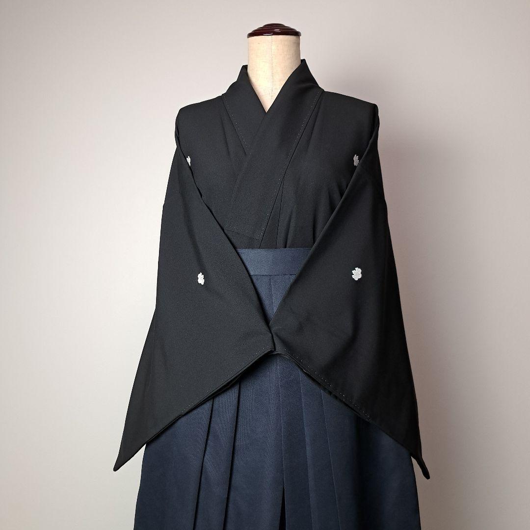 弓道 和服 審査 着物 洗える着物 黒紋付