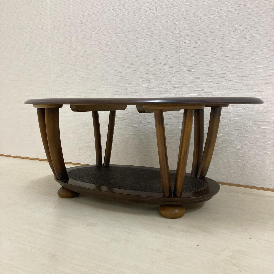 【カリモク】リビングテーブル　センターテーブル　楕円