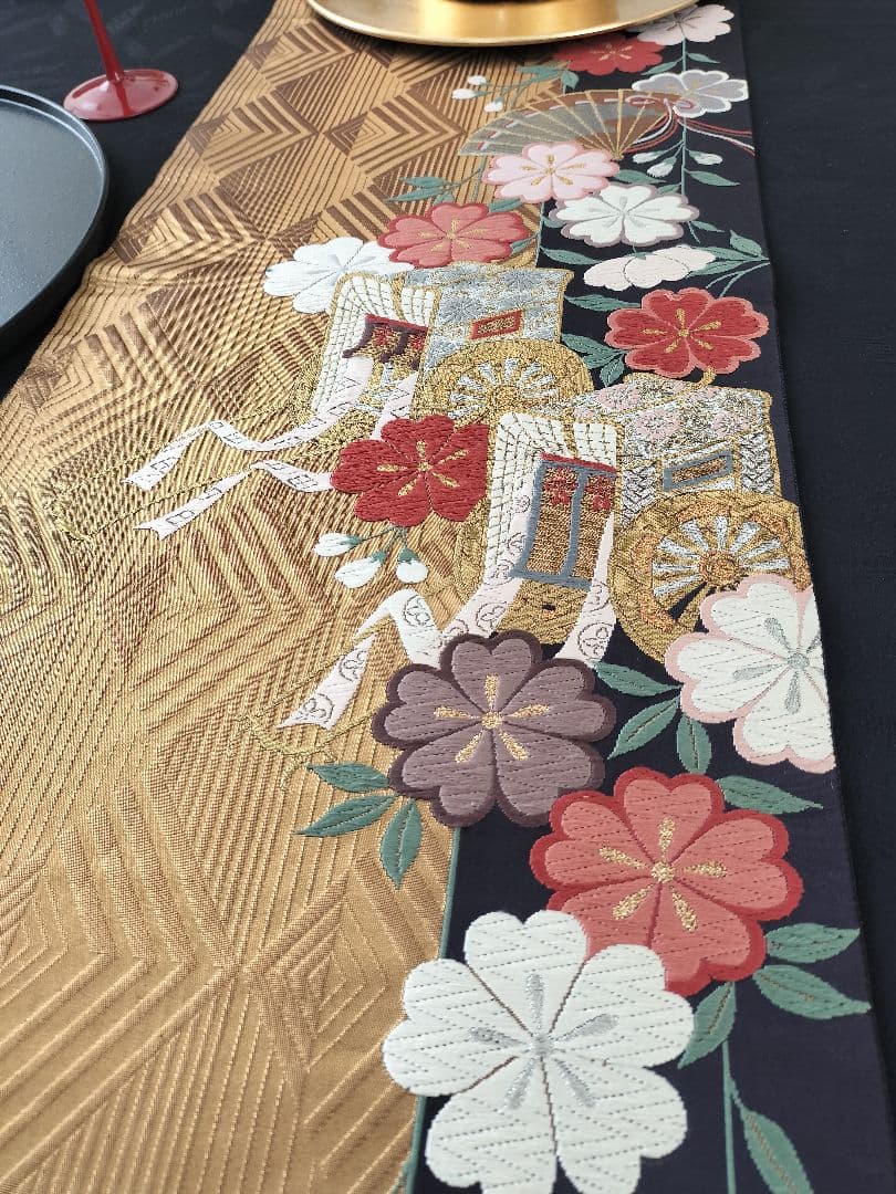 A959★逸品‼️全通帯‼️ひな祭り‼️テーブルランナー2m9cm