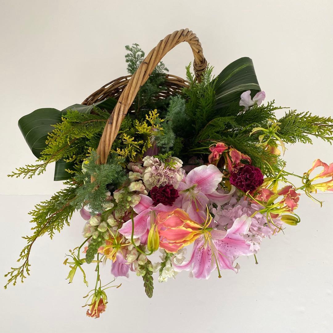 レトロ　ラタン　籐　カゴ　バスケット　大