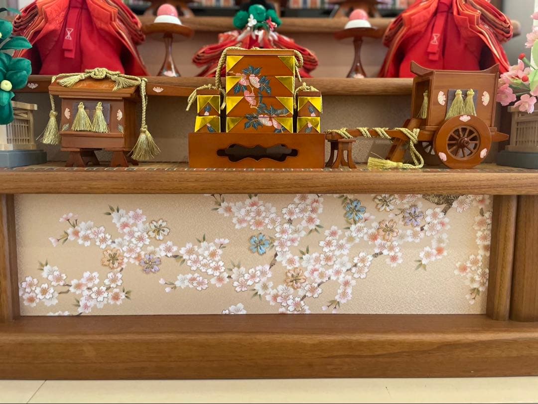 久宝堂　雛人形　3段　木目　段飾り　ひな人形　松屋町