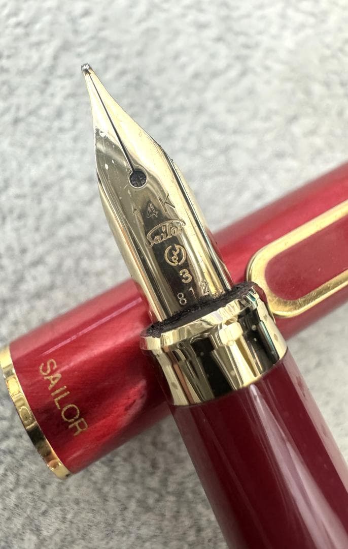 ★SAILOR セーラー＆プラチナ万年筆　ペン先14ｋ　2本セット