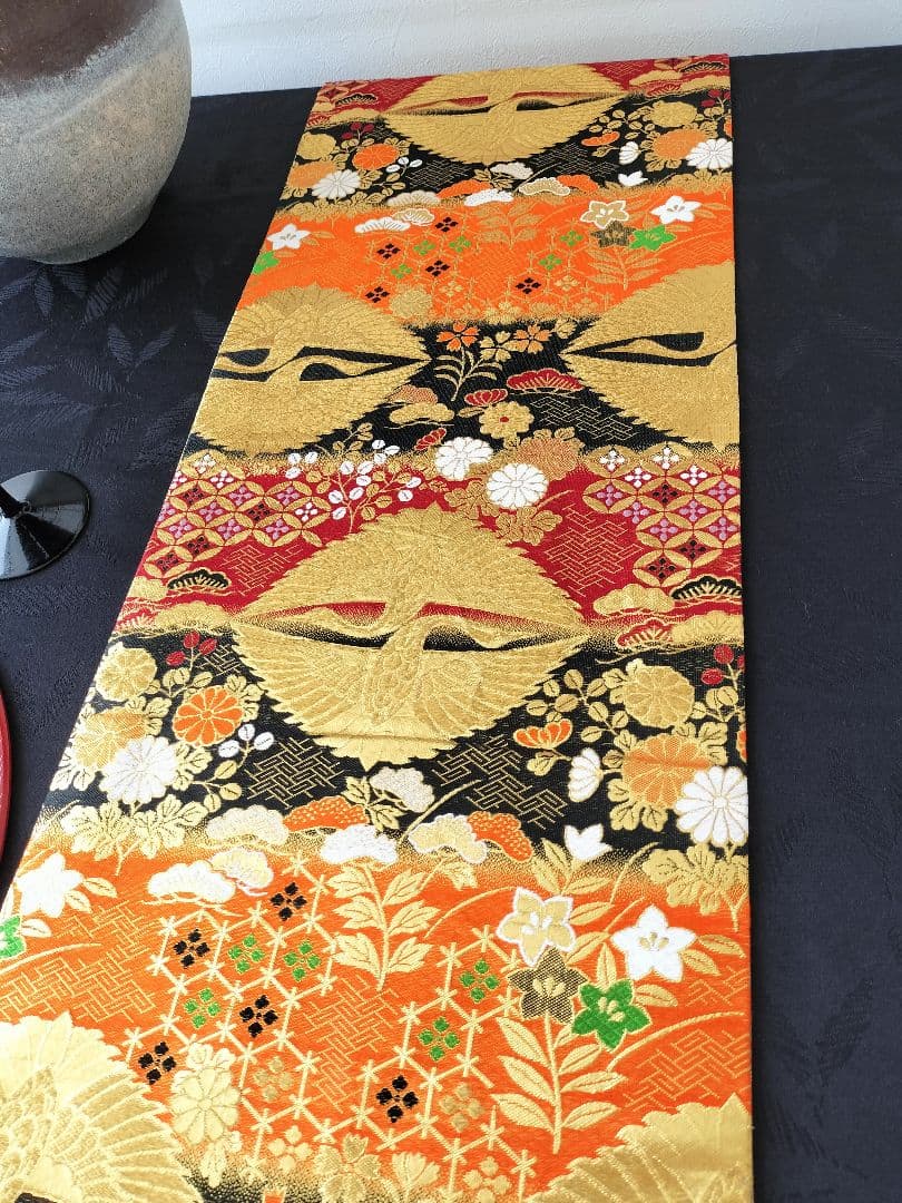 ルブの森★　A474★高級全通‼️お祝い‼️テーブルランナー2m23cm