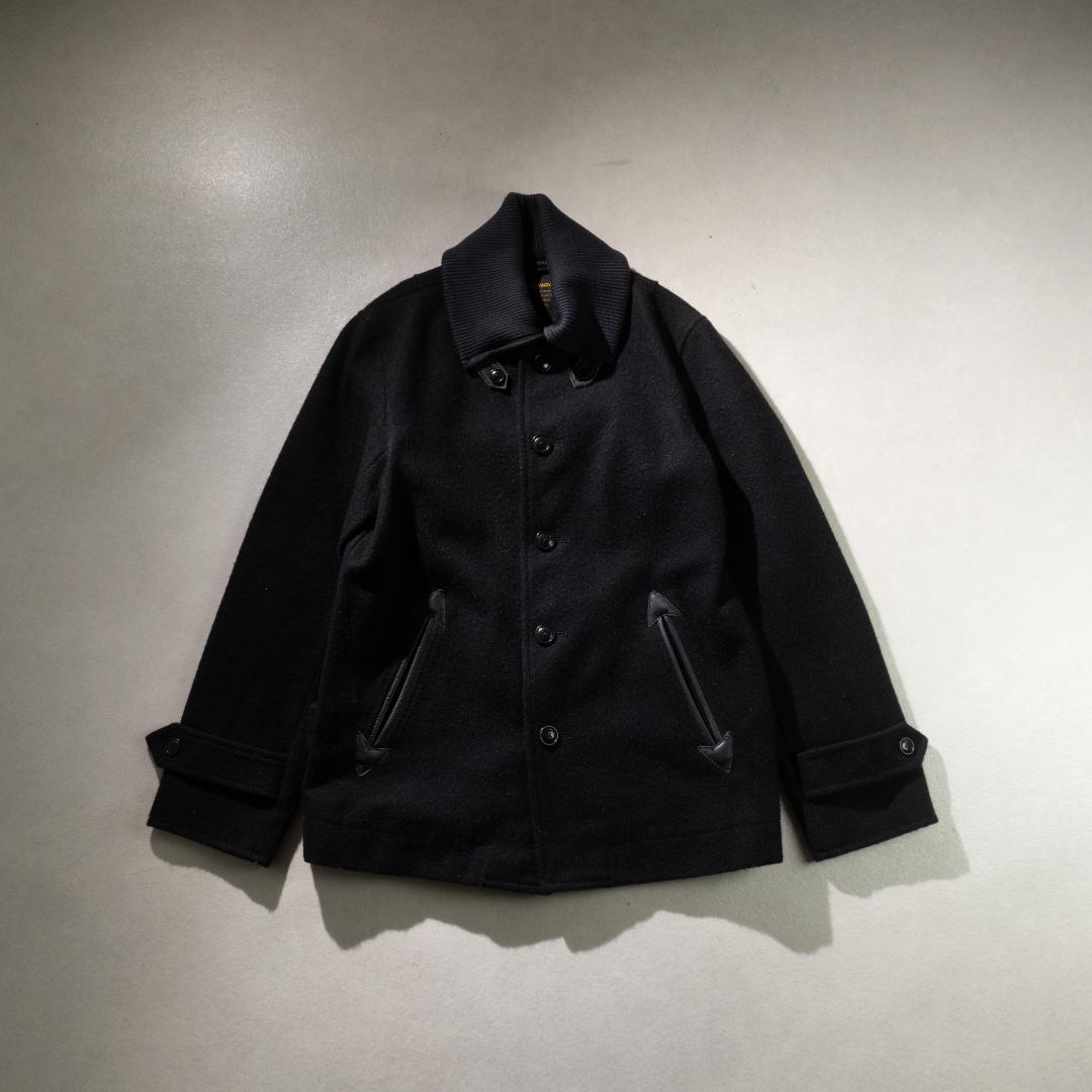 Jackman メルトンジャケット ドンキーコート ブラック/CZ198