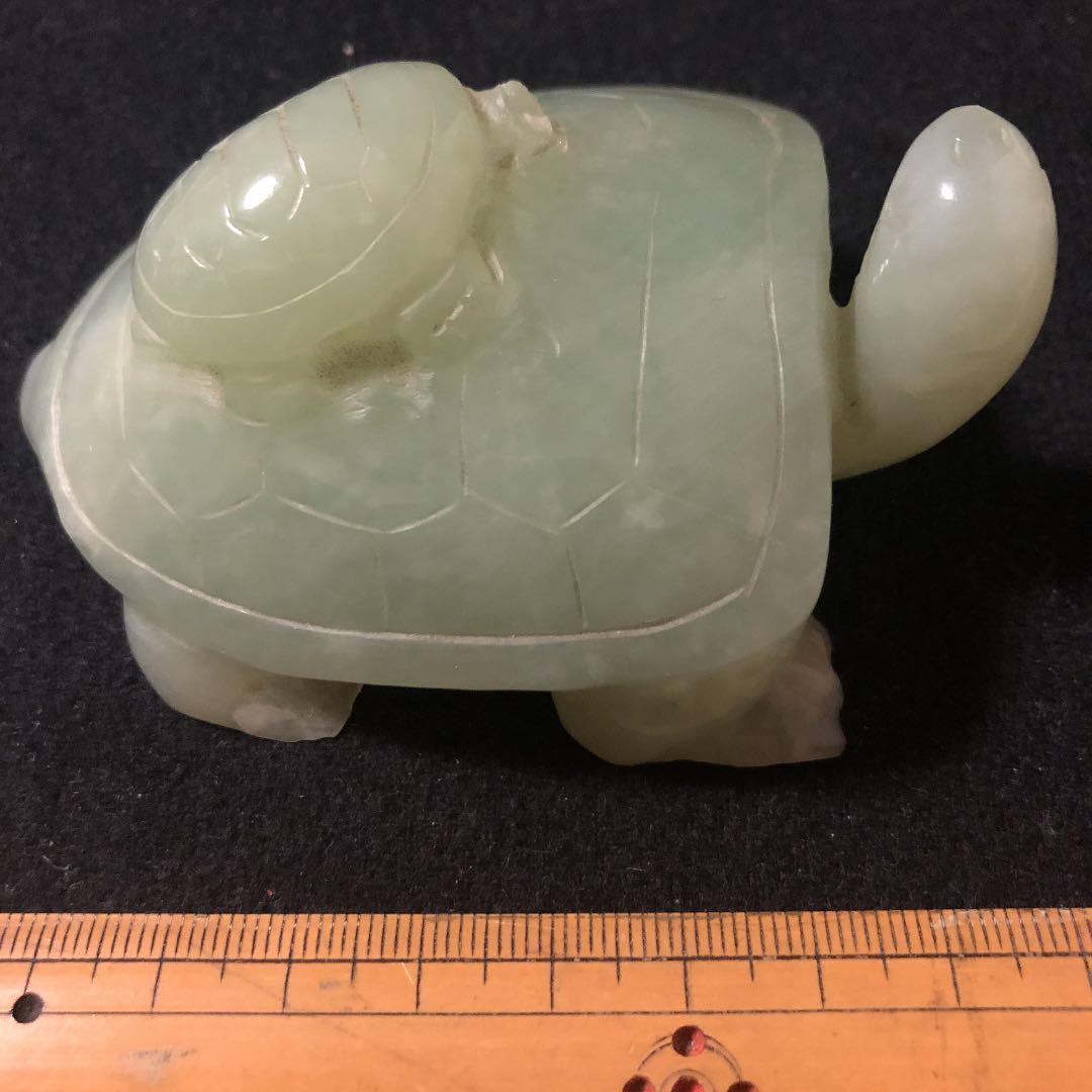 翡翠亀さん置物