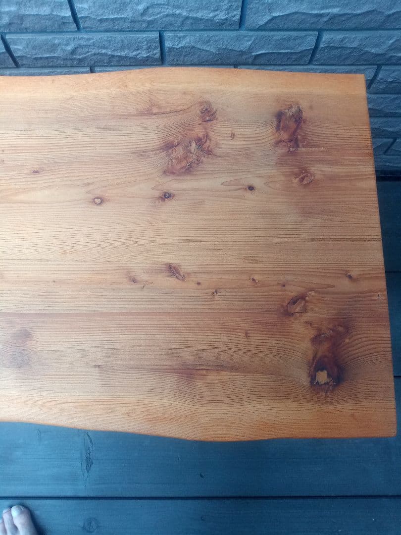 桧ローテーブル（ハンドメイド）